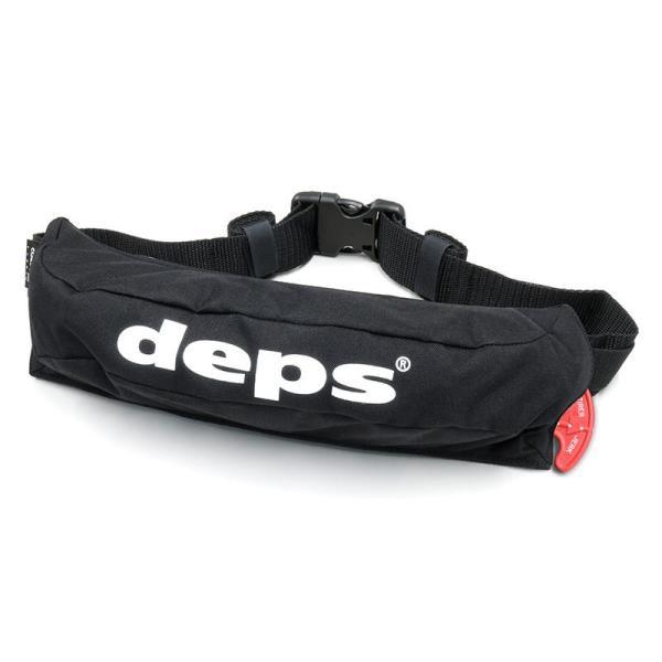 DEPS deps デプス フローティングベスト デプス DPS-9320RS 自動膨張ライフベルト Aタイプ 遊漁船(釣り船)対応 ブラック【バス】