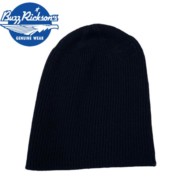 【Buzz Rickson's バズリクソンズ】ニットキャップ/ BR02272 / WILLIAM GIBSON COLLECTION Type BLACK A-4 KNIT CAP★REAL DEAL｜REALDEAL