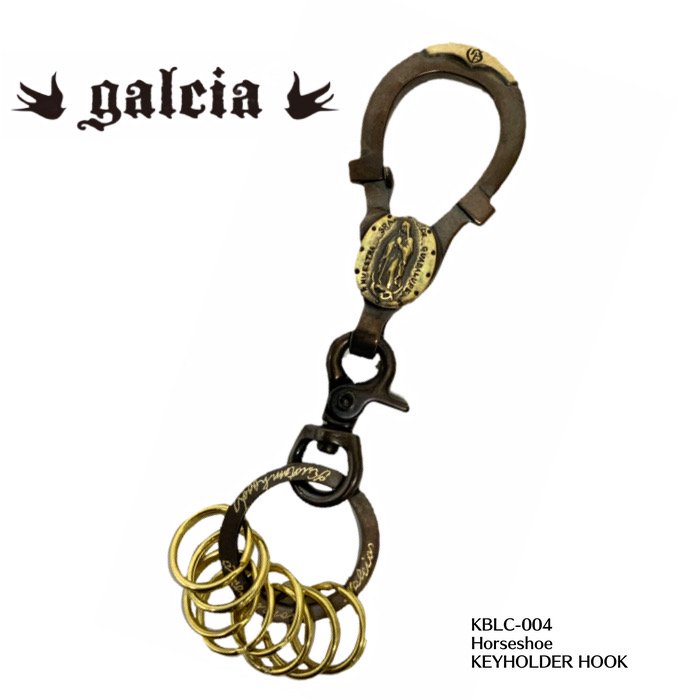 【galcia/ガルシア】キーホルダー/Horseshoe KEYHOLDER HOOK galcia/ガルシア/シルバー/ブラス/アクセサリ/カスタム/ホットロッド/メキシカン/ハーレー/バイカー