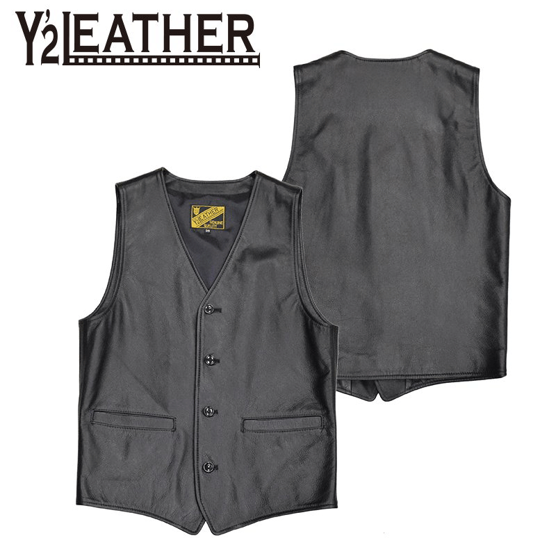 【楽天市場】【Y'2 LEATHER/ワイツーレザー】ベスト/SVー02：STEER OIL VEST ★REAL DEALY'2