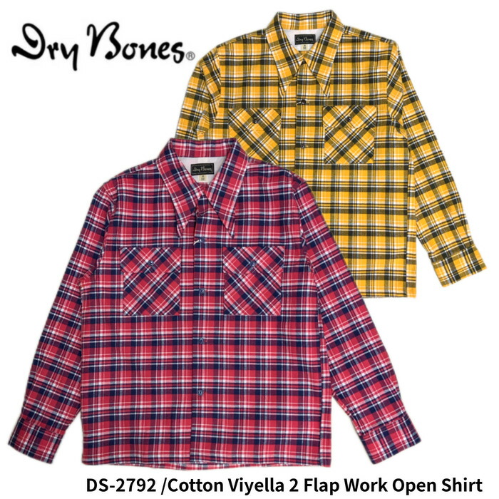 Dry Bones チェック柄長袖シャツ 38 (S) 楽天市場】DRY BONESドライ