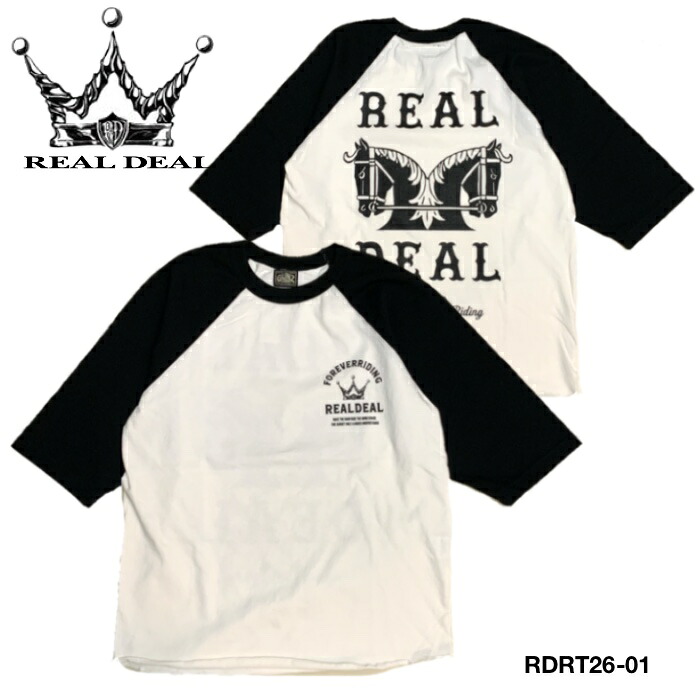 【REALDEAL/リアルディール】ロンT(七分袖)/RAGLAN LONG TEE : RDRT26-01