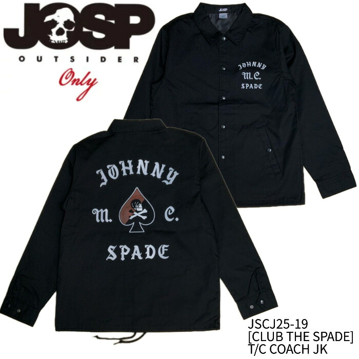 【楽天市場】【JOHNNY SPADE/ジョニースペード】コーチジャケット / JSCJ25-19/ [CLUB THE SPADE] T/C ...