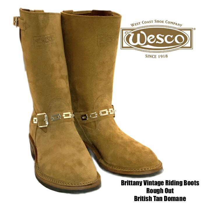 【Wesco/ウエスコ】なめし革ブーツ/Rough Out British Tan Domane (2025 Japan Limited)