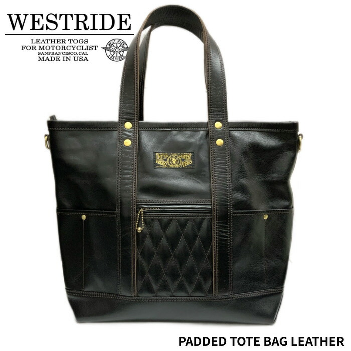 楽天市場】WESTRIDE(ウエストライド)PADDED TOTE BAG CANVAS -BLK/BLK