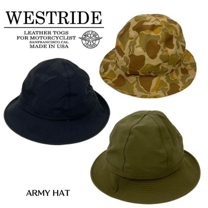 WEST RIDE ウエストライド　XL 黒 ハット 楽天市場】【WEST RIDE/ウエストライド】ハット/ARMY HAT BLK