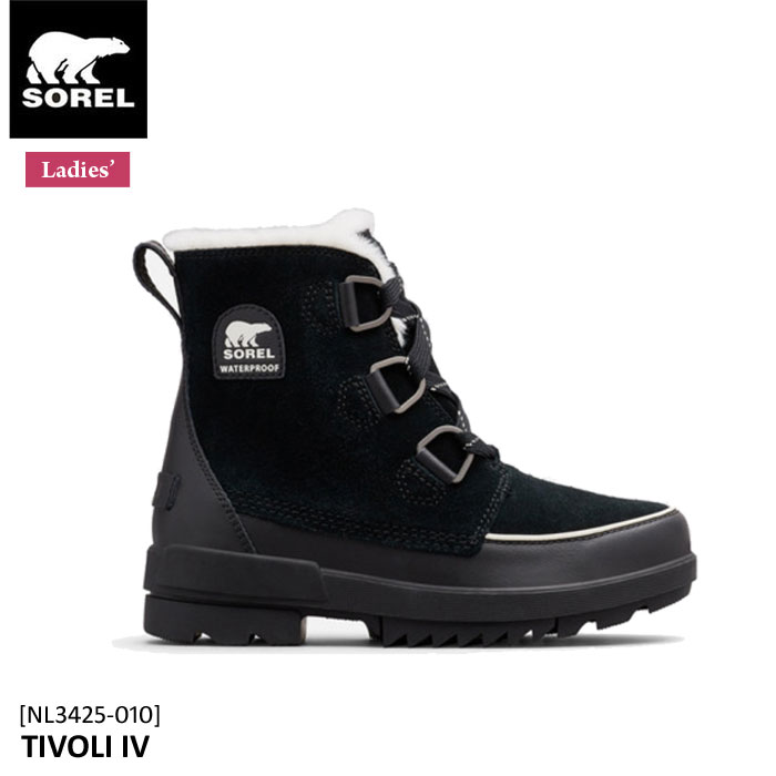 ソレル レディース 333outlet IV NL3425 SOREL TIVOLI WP カラー:010 スノーブーツ ティボリIV ブーツ 防寒  防水 売れ筋アイテムラン スノーブーツ