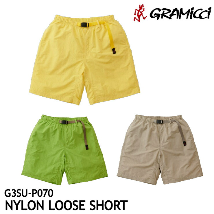 【夏物一掃セール! 40%OFF】 グラミチ NYLON LOOSE SHORT G3SU-P070 ナイロン ルーズショーツ 速乾 塩素対応 リサイクル素材 水陸両用 ショートパンツ メンズ レディース ワイドシルエット 夏 フェス アウトドア キャンプ Gramicci [15525ss][0406l]
