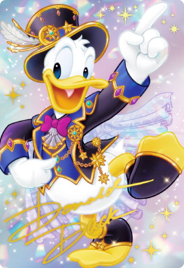 【[箔押し仕様] 4.ドナルドダック (スペシャルアートカード) 】 ディズニーキャラクターズ Disney Characters ウエハース画像