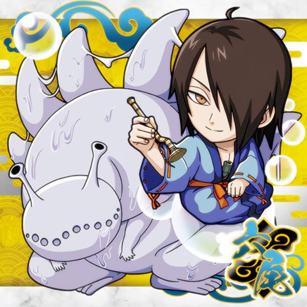 【忍界4-19 六尾×ウタカタ (R レア) 】 にふぉるめーしょん NARUTO-ナルト- 疾風伝 忍界シールウエハース vol.4画像