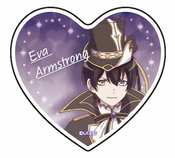 【エヴァ・アームストロング】 キャラアクリルバッジ アニメ アイ★チュウ 02 アイドル衣装Ver.画像