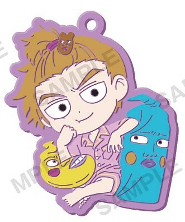 【霊幻新隆】モブサイコ100 III カプセルラバーストラップ まったりエクボクッションVer.画像