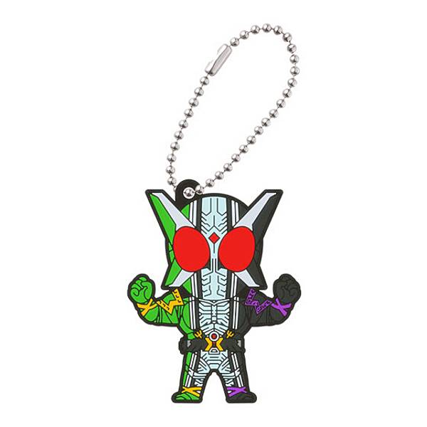 【仮面ライダーW サイクロンジョーカーエクストリーム】仮面ライダーシリーズ レジェンドライダー カプセルラバーマスコット6画像