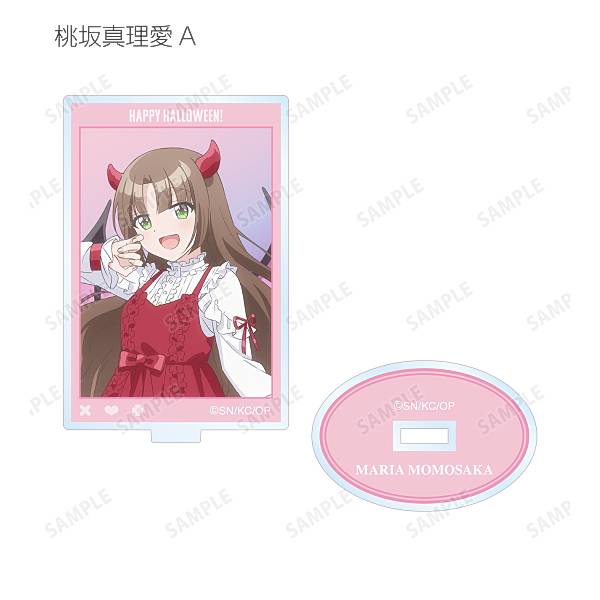 【桃坂真理愛A】 幼なじみが絶対に負けないラブコメ 描き下ろしイラスト ハロウィンVer. トレーディングアクリルスタンド画像