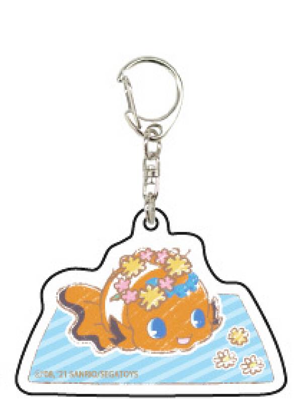 【アクア】 アクリルキーホルダー ジュエルペット 05 ピクニックVer.(グラフアートデザイン)画像