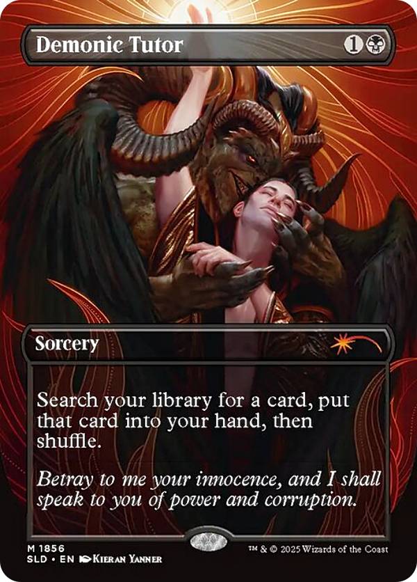 【ボーダーレス版】マジックザギャザリング SLD EN 1856 悪魔の教示者 (英語版 神話レア) Secret Lair ARTIST SERIES: KIERAN YANNER (MTG)