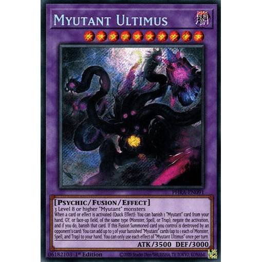 遊戯王 PHRA-EN091 Myutant Ultimus (英語版 1st Edition シークレットレア) Phantom Rage