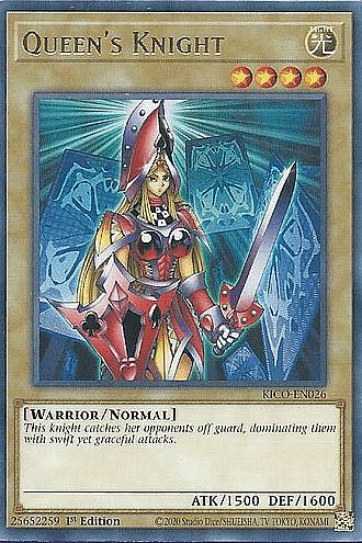 遊戯王 KICO-EN026 クィーンズ・ナイト Queen's Knight (英語版 1st Edition コレクターズレア) King's Court