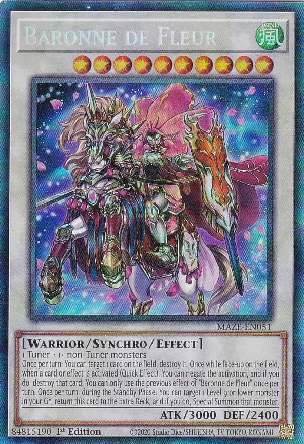 遊戯王 MAZE-EN051 フルール・ド・バロネス Baronne De Fleur (英語版 1st Edition コレクターズレア) Maze of Memories 40,950円