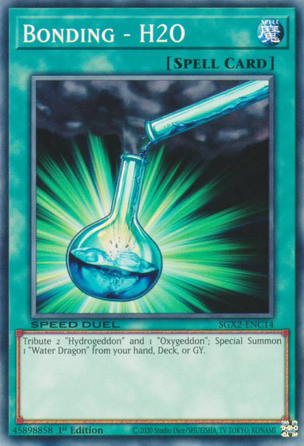 遊戯王 SGX2-ENC14 ボンディング−H2O Bonding - H2O (英語版 1st Edition ノーマル) Speed Duel GX：Midterm Paradox画像