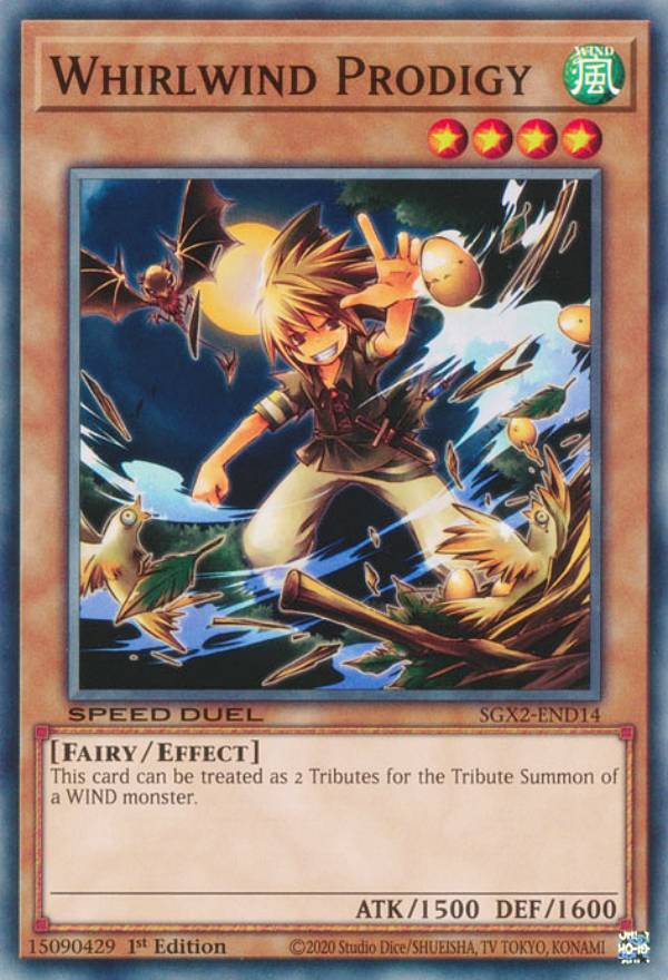 遊戯王 SGX2-END14 暴風小僧 Whirlwind Prodigy (英語版 1st Edition ノーマル) Speed Duel GX：Midterm Paradox画像