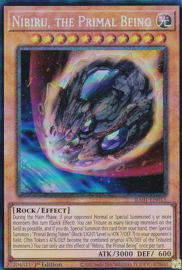 遊戯王 RA01-EN015 原始生命態ニビル Nibiru, The Primal Being (英語版 1st Edition コレクターズレア) 25th Anniversary Rarity Collection｜REALiZEホビー＆トレカ2号店