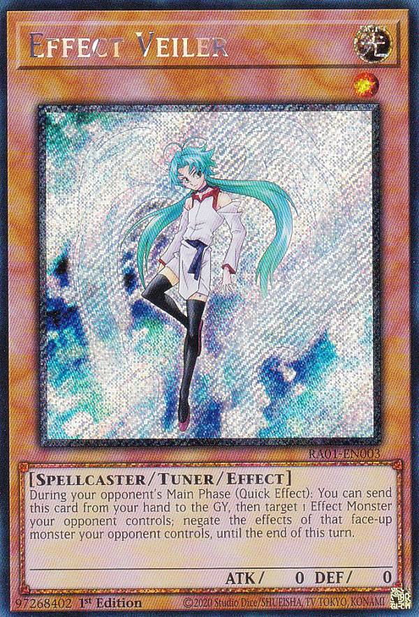 遊戯王 RA01-EN003 エフェクト・ヴェーラー Effect Veiler (英語版 1st Edition プラチナムシークレットレア) 25th Anniversary Rarity Collection｜REALiZEホビー＆トレカ2号店