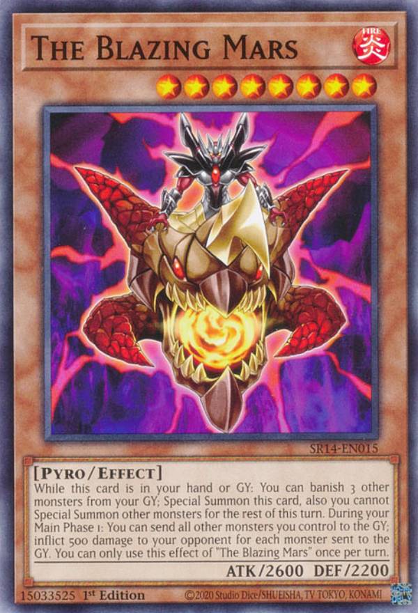 遊戯王 SR14-EN015 The blazing MARS The Blazing Mars (英語版 1st Edition ノーマル) Structure Deck：Fire Kings画像