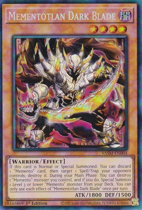 遊戯王 VASM-EN004 メメント・ダークソード Mementotlan Dark Blade (英語版 1st Edition コレクターズレア) Valiant Smashers