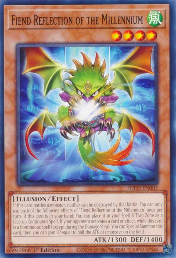 遊戯王 INFO-EN005 ミレニアム・アブソリューター Fiend Reflection of the Millennium (英語版 1st Edition ノーマル) The Infinite Forbidden画像