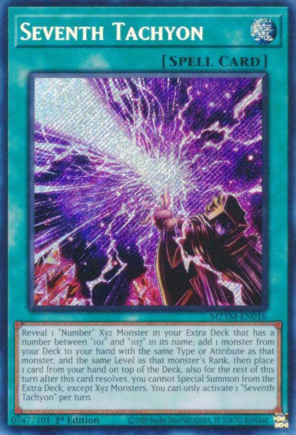 遊戯王 MZTM-EN016 時空の七皇 Seventh Tachyon (英語版 1st Edition シークレットレア) Maze of the Master