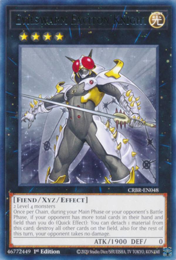 遊戯王 CRBR-EN048 励輝士 ヴェルズビュート Evilswarm Exciton Knight (英語版 1st Edition レア) Crossover Breakers画像