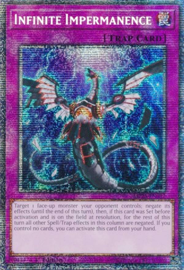遊戯王 MP25-EN032 無限泡影 Infinite Impermanence (英語版 1st Edition スターライトレア) 2025 Mega-Pack Bundle
