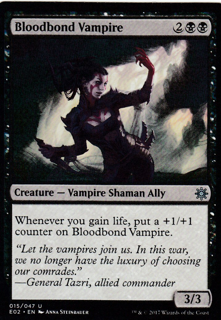 マジックザギャザリング MTG 英語版 E02 EN 015 Bloodbond Vampire 血の絆の吸血鬼(英語版アンコモン)【新品】画像