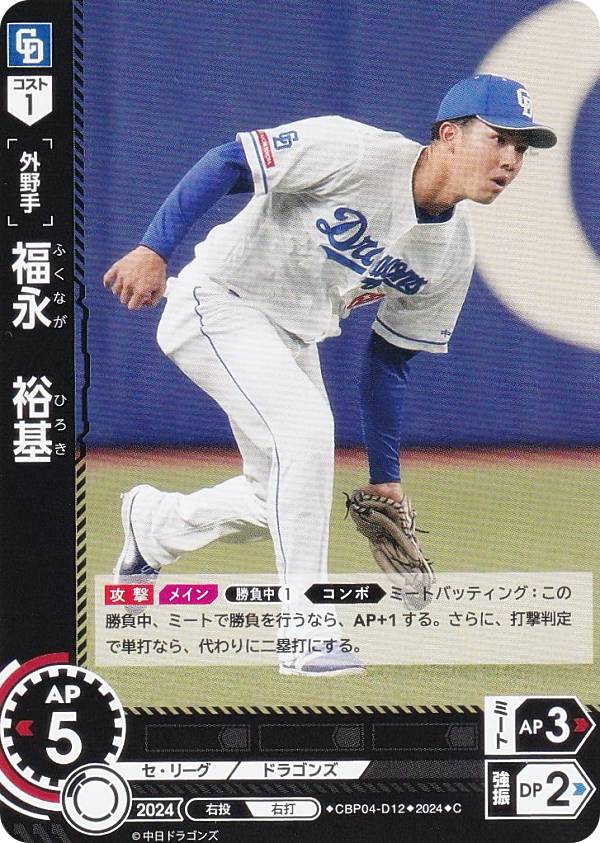 ドリームオーダー中日ドラゴンズSSP福永 ドリームオーダー 中日ドラゴンズ 竜の意地 ssp sp ur福永