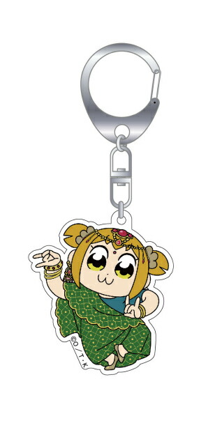 【ポプ子 (緑衣装) 】ポプテピピック トレーディングアクリルキーホルダー画像