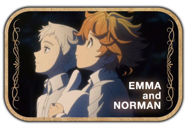 【エマ＆ノーマン】 約束のネバーランド まるかくカンバッジ画像