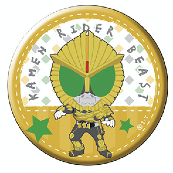 楽天市場】平成仮面ライダー 10周年記念 マスクピンバッジ