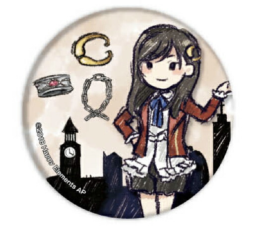 【バイルー・トン】 缶バッジ Phantom in the Twilight 01 グラフアートデザイン画像