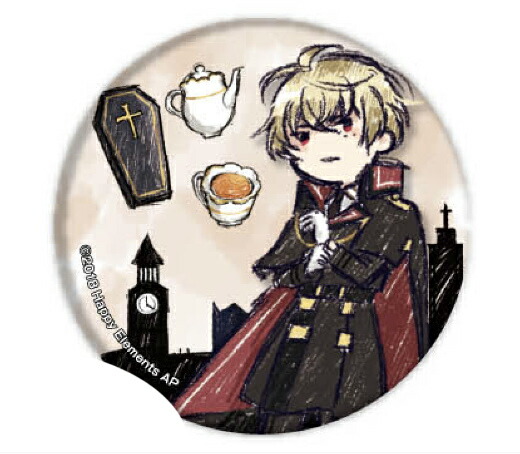 【ヴラッド・ガーファンクル】 缶バッジ Phantom in the Twilight 01 グラフアートデザイン画像