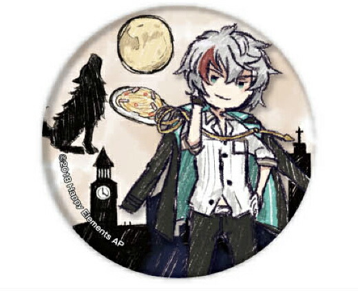 【ルーク・ボーエン】 缶バッジ Phantom in the Twilight 01 グラフアートデザイン画像