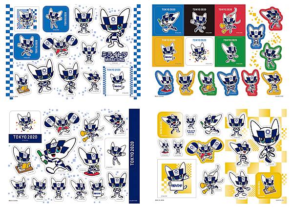 楽天市場 全4種セット 東京オリンピックマスコット シール1 マスコット競技ポーズデザイン Realize トレカ ホビー楽天市場店