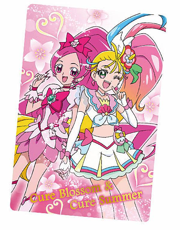 【P10.キュアブロッサム＆キュアサマー】 映画トロピカルージュ!プリキュア 雪のプリンセスと奇跡の指輪! キラキラカードグミ画像