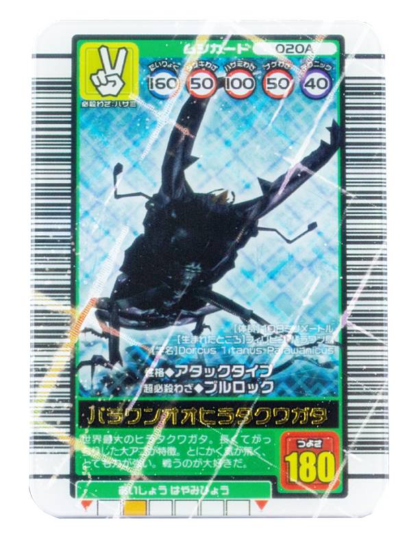 【パラワンオオヒラタクワガタ】 甲虫王者ムシキング(TM) ミニチュアカードアクリル2画像