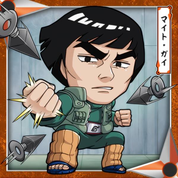 【忍界4-07 マイト・ガイ (N ノーマル) 】 にふぉるめーしょん NARUTO-ナルト- 疾風伝 忍界シールウエハース vol.4画像