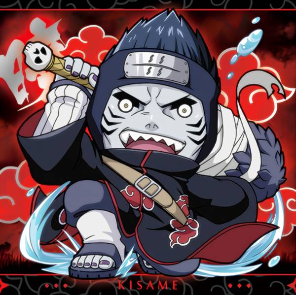 【忍界4-24 干柿鬼鮫 (SR スーパーレア) 】 にふぉるめーしょん NARUTO-ナルト- 疾風伝 忍界シールウエハース vol.4画像