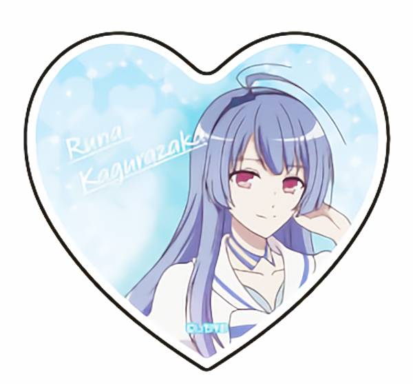 【神楽坂ルナ】 キャラアクリルバッジ アニメ アイ★チュウ 02 アイドル衣装Ver.画像