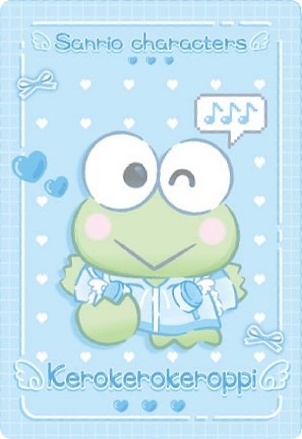 【13.けろけろけろっぴ (水色デイズ) (キャラクターカード) 】サンリオキャラクターズ ウエハース8画像