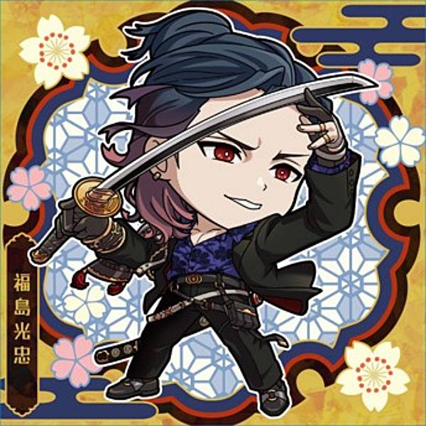 【TK1-21 福島光忠 (R レア) 】にふぉるめーしょん 『刀剣乱舞ONLINE』 シールウエハース画像