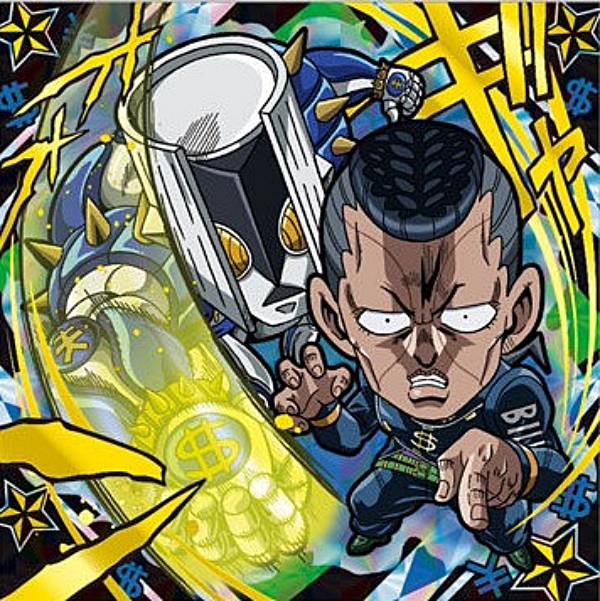 【[箔押し仕様] JO4-21 虹村億泰/ザ・ハンド (JJR ジョジョレア)】にふぉるめーしょん ジョジョの奇妙な冒険 シールウエハース 〜ダイヤモンドは砕けない ACT2〜画像